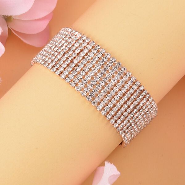 Kristall-Armband in Roségoldton image number 1