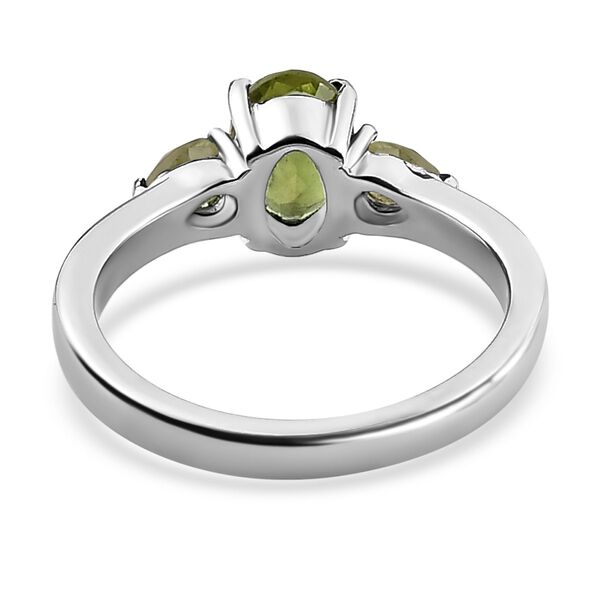 Nat&uuml;rlicher Peridot Ring, Edelstahl (Gr&ouml;&szlig;e 16.00) ca. 3,06 ct image number 6