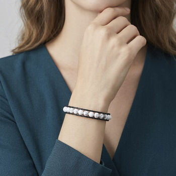 Flexibles wei&szlig;es Howlith Armband - 35 ct.