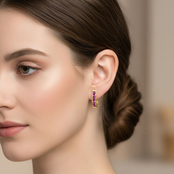 D'Joy AA burmesische Rubin Ohrringe - 0,88 ct. image number 3