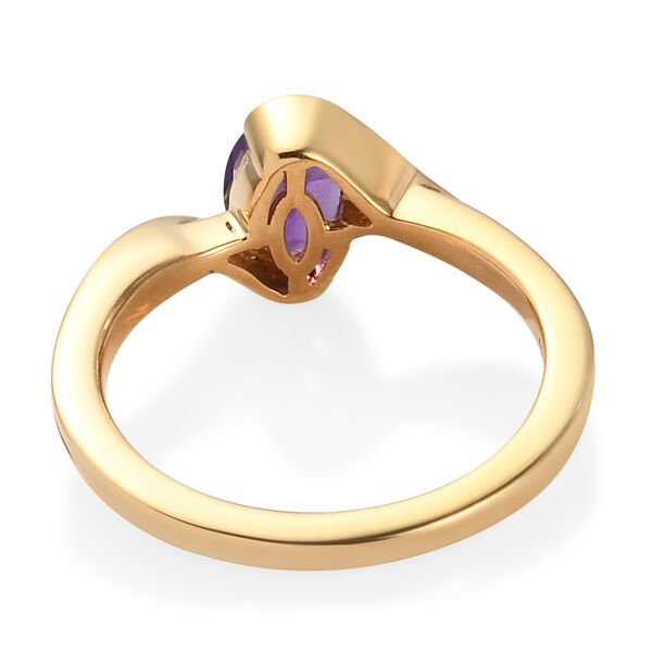 Marokkanischer Amethyst Ring 925 Silber vergoldet  ca. 0,69 ct image number 4