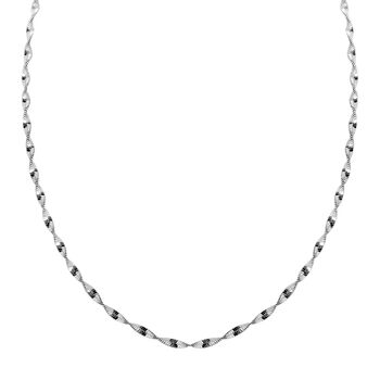 925 Silber rhodiniert Kette ca. 45 cm ca. 3,84g