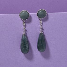 Nat&uuml;rliche Olmek Jadeit Ohrringe - 50 ct.