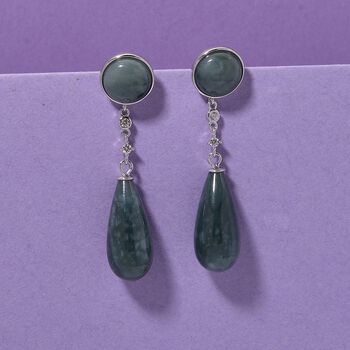 Nat&uuml;rliche Olmek Jadeit Ohrringe - 50 ct.