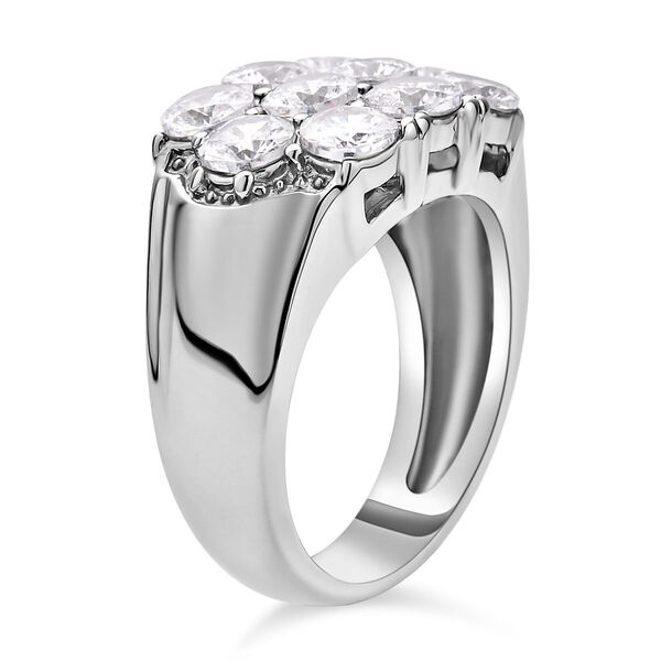 Weißer Zirkonia Ring, reiner Edelstahl (Größe 16.00) image number 5