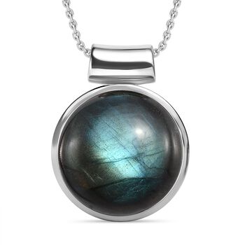 Labradorit Schmuckset Edelstahl ca. 20.00 ct