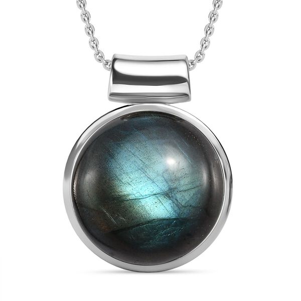 Labradorit Schmuckset Edelstahl ca. 20.00 ct