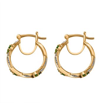 ALLORO AA nat&uuml;rliche Chromdiopsid-Ohrringe - 0,68 ct.