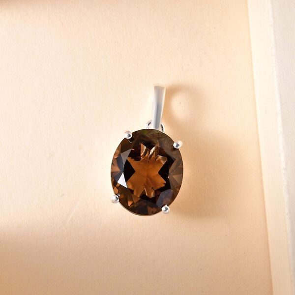 Rauchquarz-Anhänger, 925 Silber, ca. 4.46 ct image number 3