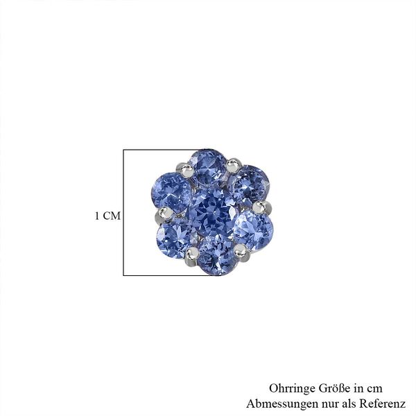 Tansanit Ohrringe - 1,39 ct. image number 5