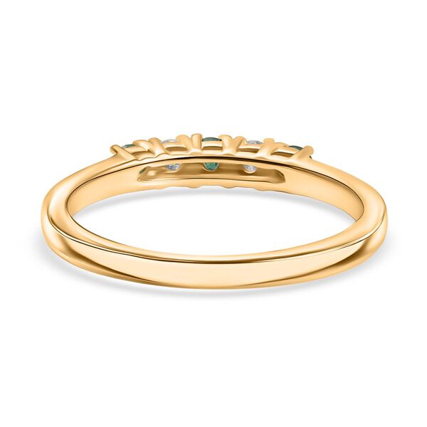 LUXURIANT DIAMOND- Kagem sambischer Smaragd und SI Labor Diamant Ring - 0,31 ct. image number 5