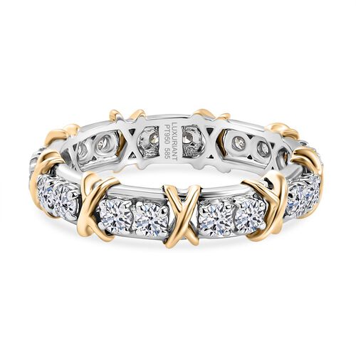 LUXURIANT DIAMOND - Lab Grown Diamant Ring 950 Platin und 585 Gelbgold (Größe 17.00) ca. 1.00 ct image number 0