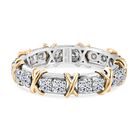 LUXURIANT DIAMOND - Lab Grown Diamant Ring 950 Platin und 585 Gelbgold (Größe 17.00) ca. 1.00 ct