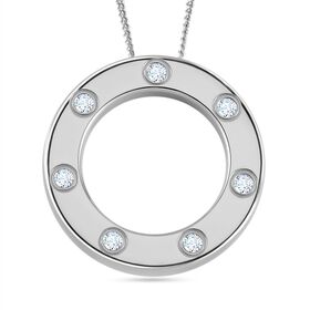 Moissanit Anhänger mit 50cm Kette - 0,24 ct.