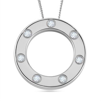 Moissanit Schmuckset 925 Silber platiniert, 925 Silber rhodiniert ca. 0,24 ct.