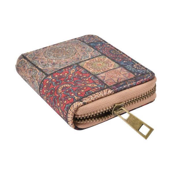 Umweltfreundliche Geldbörse aus Naturkork mit RFID Schutz, Mandala image number 5