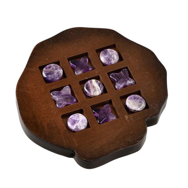 Tic Tac Toe mit Amethyst-Edelstein image number 4