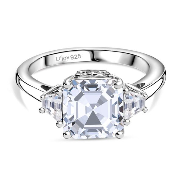 D'Joy Moissanit Ring 925 Silber rhodiniert (Größe 19.00) ca. 2.94 ct image number 0