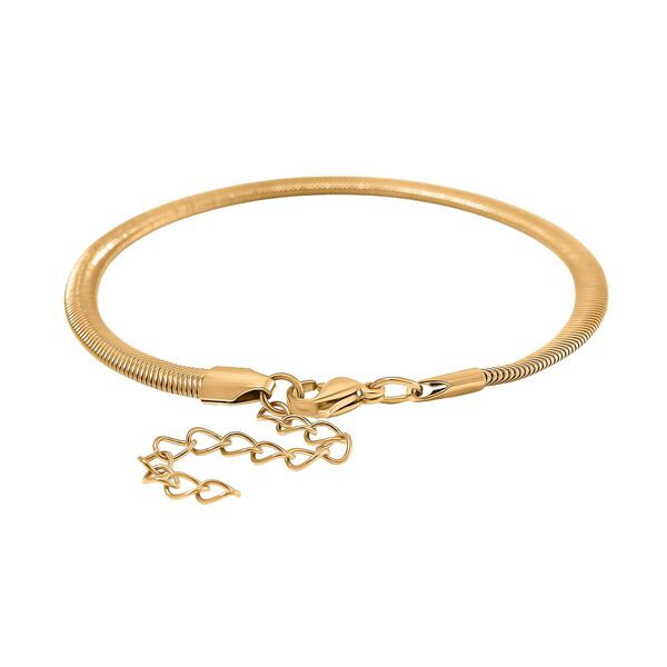 3er-Set - Kugelarmband, Gliederarmband, Ankerarmband, 19+5cm, Goldton image number 10