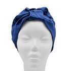 100% Maulbeerseiden Turban für Damen, Größe: 18x24 cm, Dunkelblau image number 0