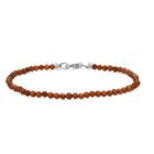 Hessonit Granat Armband ca. 19 cm 925 Silber rhodiniert ca. 13,00 ct.