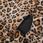 Doppellagige, superweiche Hoodie-Decke mit Sherpa-Futter, Leopard-Muster image number 4