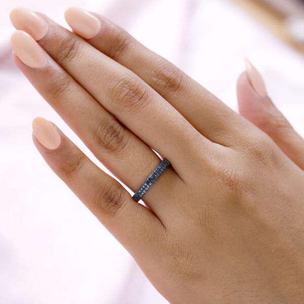 Blauer Diamant-Bandring - 0,20 ct. image number 3