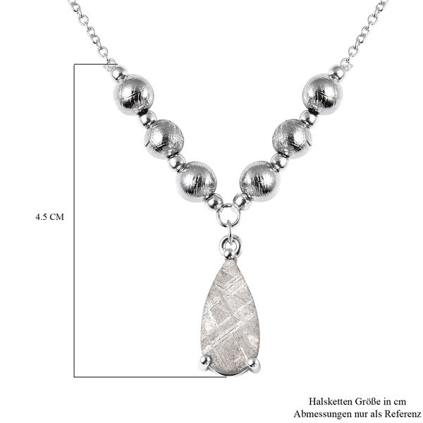 Meteorit Halskette 45 cm 925 Silber rhodiniert ca. 31,80 ct image number 6