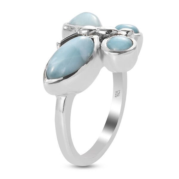 Larimar Ring  925 Silber Platin-&Uuml;berzug image number 5