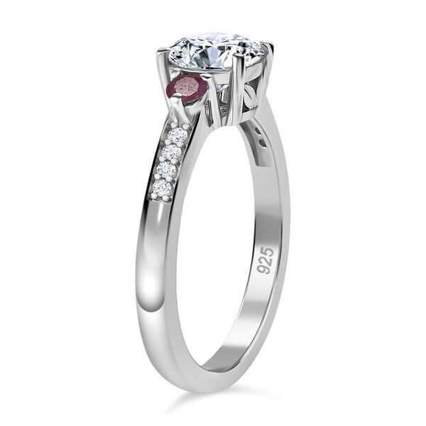 Moissanit und afrikanischer Rubin-Ring - 1,30 ct. image number 5
