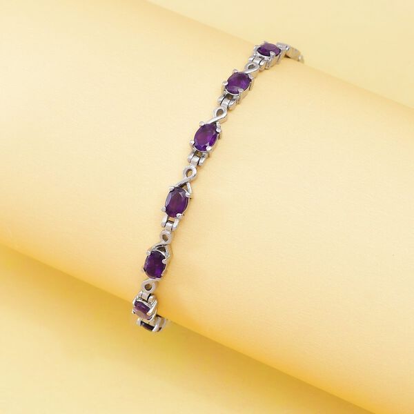 Afrikanischer Amethyst 19 cm Armband- 3,54 Karat image number 2