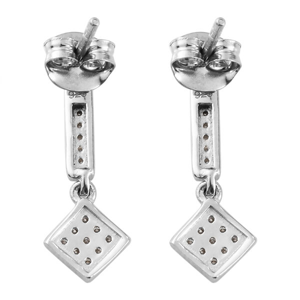 88 Facetten Moissanit Ohrh&auml;nger 925 Silber platiniert ca. 0,32 ct.&nbsp; image number 4