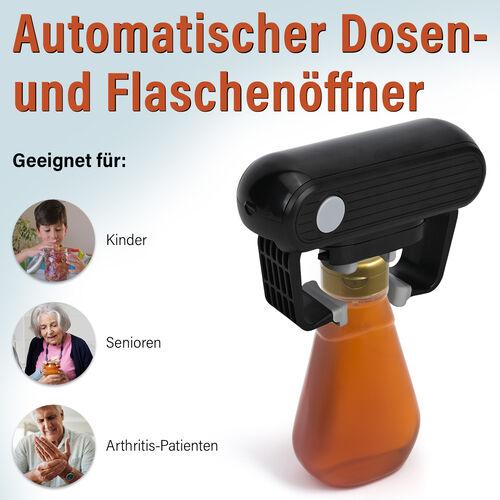 Homesmart - Elektrischer Dosenöffner, Küchenhilfe, schwarz image number 1