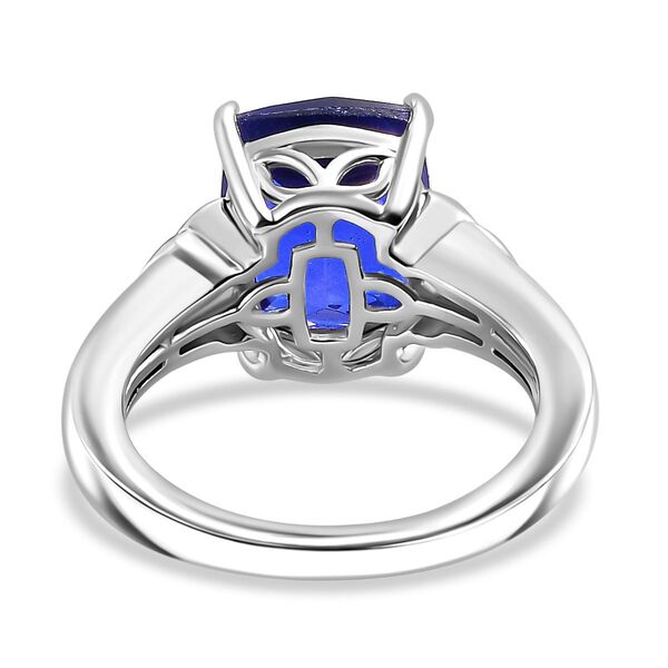 Tansanit-Farbe Quarz und Zirkon Ring - 5,01 ct. image number 6