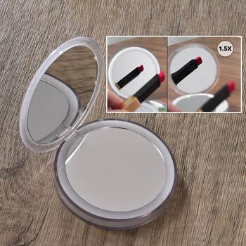 Zweiseitiger LED Schminkspiegel, wei&szlig;