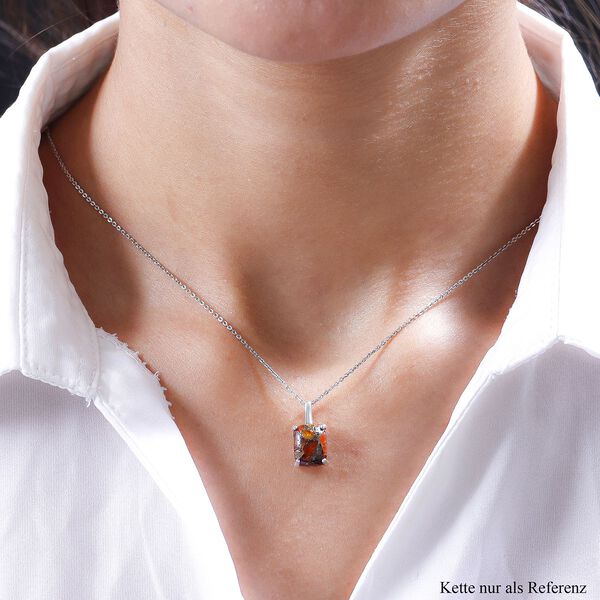 Feueropal Matrix-Anhänger, 925 Silber ca. 2,66 ct image number 2