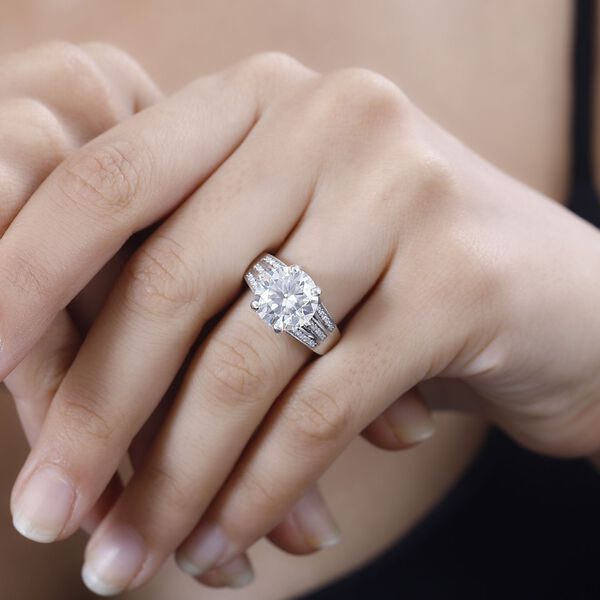 Moissanit und afrikanischer Rubin-Ring - 5,57 ct. image number 4