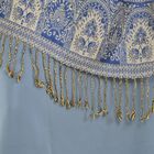 Damen Schal mit Fransen, Blau image number 4