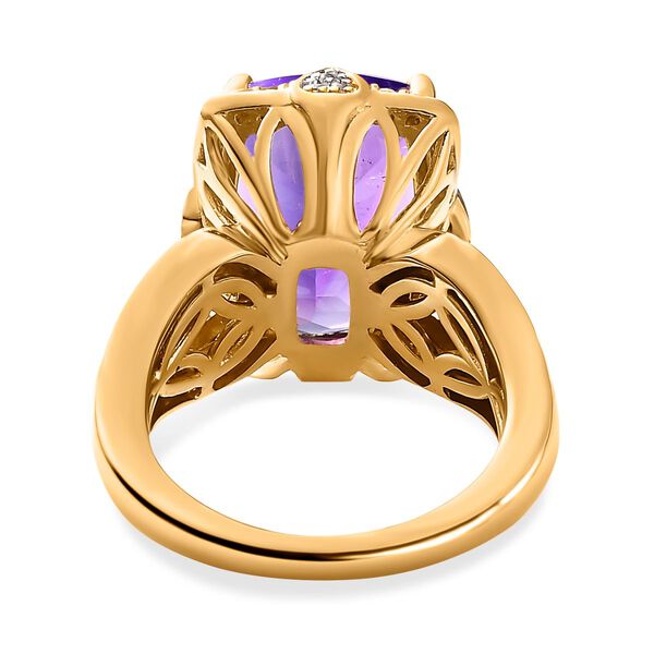 AA afrikanischer Rubin und Zirkon-Ring - 6,39 ct. image number 6