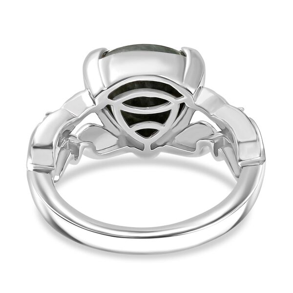 Sibirischer Seraphinit und Zirkon Ring - 3,8 ct image number 6