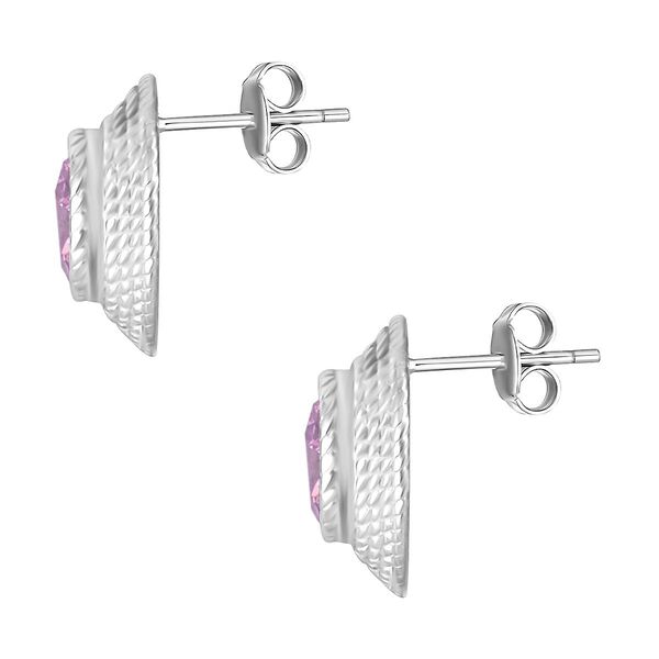 Rosa Zirkonia Ohrringe - 7,50 ct. image number 4