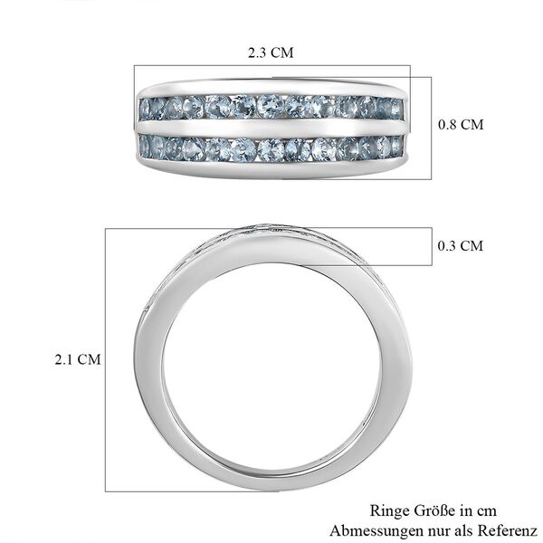 Espirito Santo AAA Aquamarin Ring, 925 Silber rhodiniert, ca. 0.86 ct. image number 7