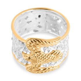 D'Joy 925 Silber Zweifarbige BeschichtungRing (Größe 20.00) ca. 6,35g