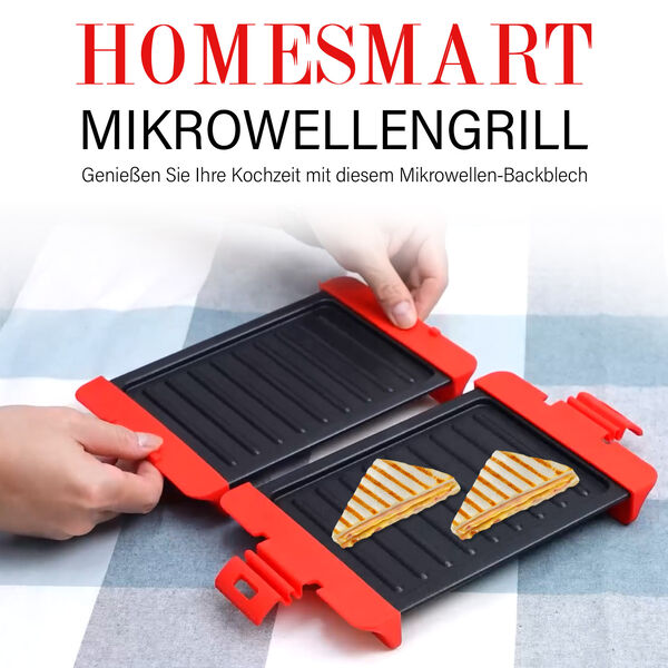 HOMESMART Mikrowellengrill mit Antihaftbeschichtung image number 2