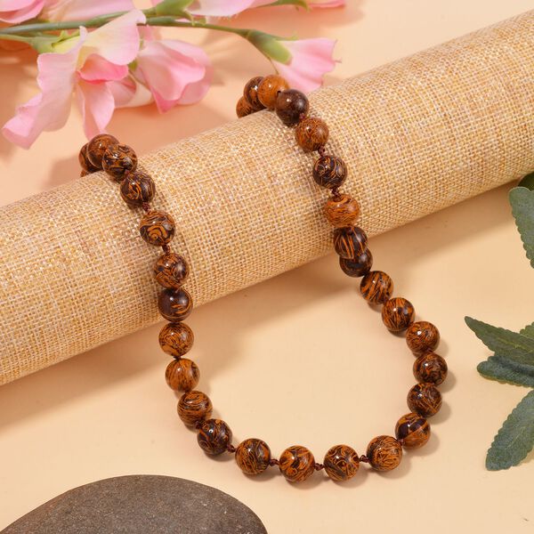 Skript Stein Halskette ca. 45 cm Reiner Edelstahl ca. 299,35 ct. image number 2