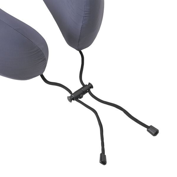 Reisekissen aus Memory-Schaum mit verstellbarem Kordelzug, ergonomisch geformt f&uuml;r Nackenst&uuml;tze, 29x16x25 cm, Lila image number 4