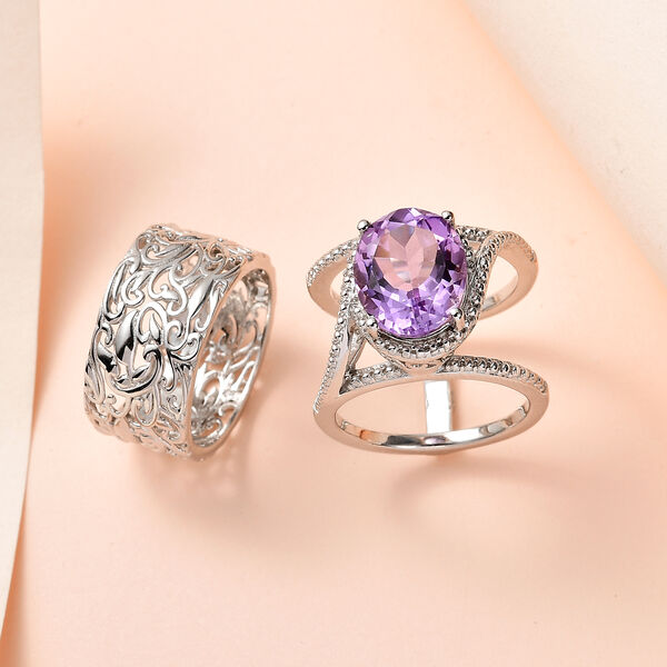 Mashamba Amethyst Cocktail Ring - 4,39 ct. image number 2