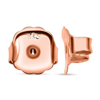 Ohrring-Verschluss, 925 Silber ros&eacute;vergoldet