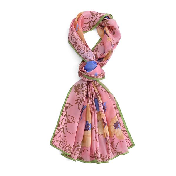  LA MAREY signature 100% silk scarf55*170cmweight:40gcolor:multi colorMaterial:100% Mulberry silk image number 5