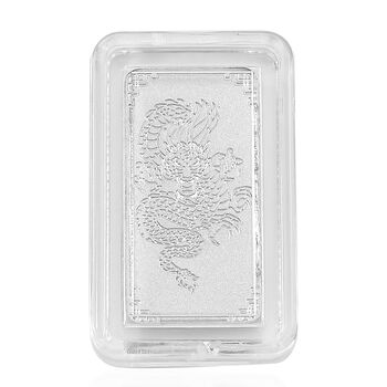 999 Platin-Barren mit Drachenmotiv, 1 Gramm